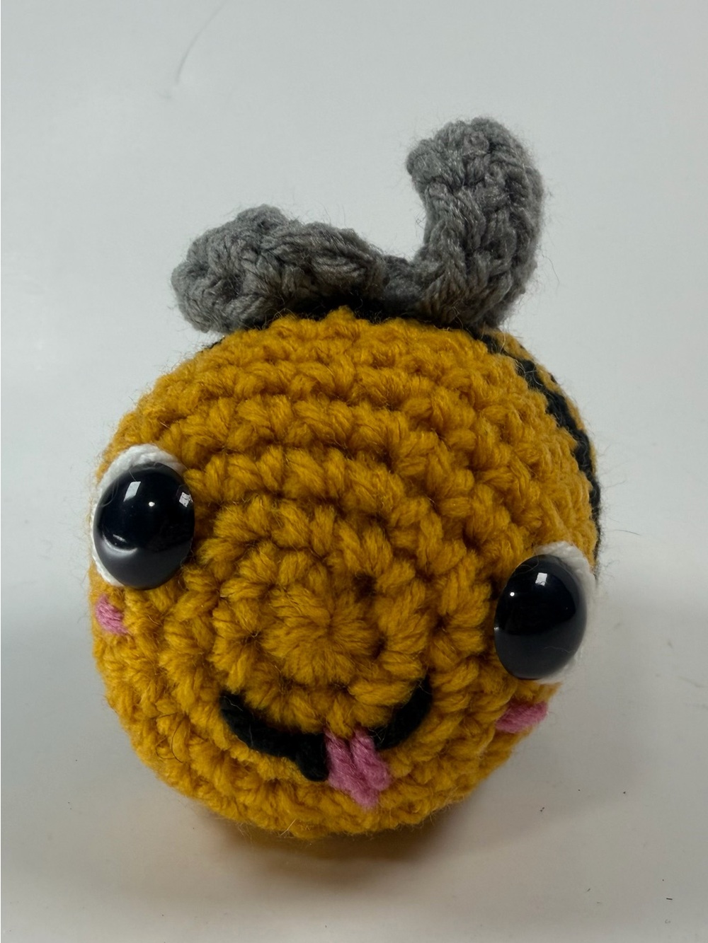 Handmade Crocheted Yellow Bumble Bee Plush
